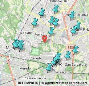 Mappa Via Brescia, 20831 Seregno MB, Italia (2.2335)