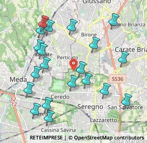 Mappa Via Brescia, 20831 Seregno MB, Italia (2.1995)