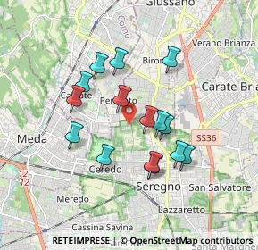 Mappa Via Brescia, 20831 Seregno MB, Italia (1.506)