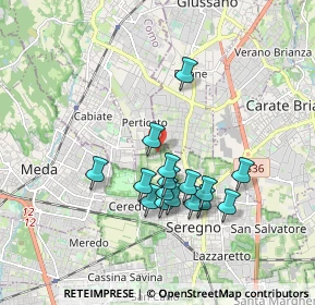 Mappa Via Brescia, 20831 Seregno MB, Italia (1.55125)