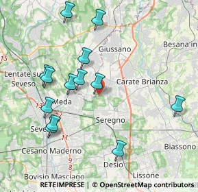 Mappa Via Brescia, 20831 Seregno MB, Italia (4.10077)