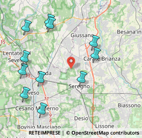 Mappa Via Brescia, 20831 Seregno MB, Italia (4.65727)