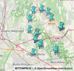 Mappa Via Francesco Petrarca, 21050 Gorla Maggiore VA, Italia (3.67059)