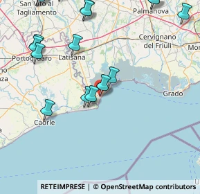 Mappa Raggio dei Canestrei, 33054 Lignano Sabbiadoro UD, Italia (22.42611)