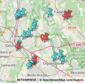 Mappa Via Galilei Galileo, 21054 Fagnano Olona VA, Italia (4.483)