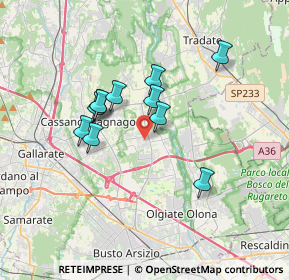 Mappa Via Galilei Galileo, 21054 Fagnano Olona VA, Italia (2.85273)