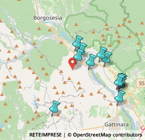 Mappa Strada Comunale di Quazzo, 13037 Serravalle Sesia VC, Italia (3.73333)