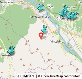 Mappa Strada Comunale di Quazzo, 13037 Serravalle Sesia VC, Italia (2.87364)