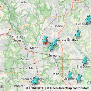 Mappa Via Fratelli Cervi, 22060 Cabiate CO, Italia (6.17636)