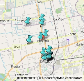 Mappa Via Postumia, 35013 Cittadella PD, Italia (1.6095)
