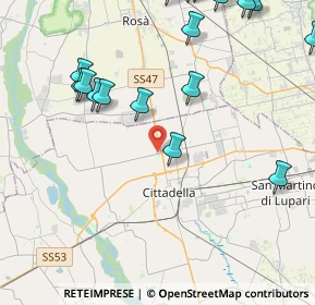 Mappa Via Postumia, 35013 Cittadella PD, Italia (5.56778)