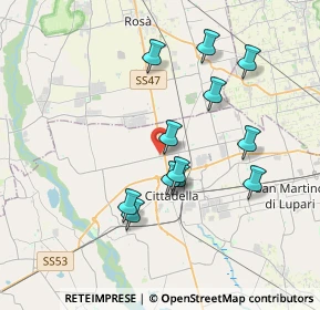 Mappa Via Postumia, 35013 Cittadella PD, Italia (3.34333)