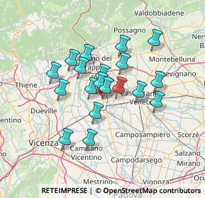 Mappa Via Postumia, 35013 Cittadella PD, Italia (10.91947)