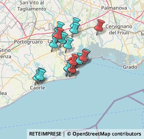 Mappa Via Casa Bianca, 33054 Lignano Sabbiadoro UD, Italia (9.7185)