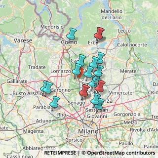 Mappa Via S. Gottardo, 20823 Lentate sul Seveso MB, Italia (11.06947)