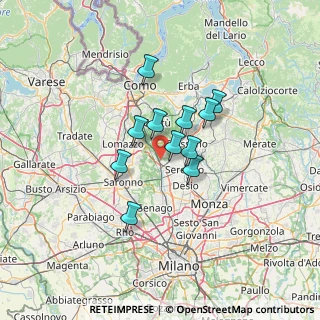 Mappa Via S. Gottardo, 20823 Lentate sul Seveso MB, Italia (9.29545)