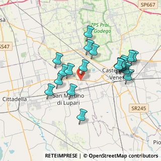 Mappa Via Castellana, 35018 Castelfranco Veneto TV, Italia (3.5465)