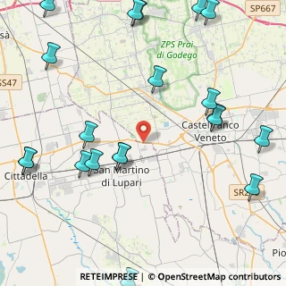 Mappa Via Castellana, 35018 Castelfranco Veneto TV, Italia (5.8195)