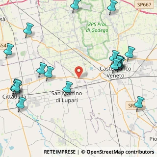 Mappa Via Castellana, 35018 Castelfranco Veneto TV, Italia (5.72)