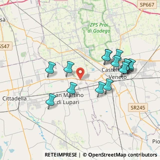 Mappa Via Castellana, 35018 Castelfranco Veneto TV, Italia (3.59571)