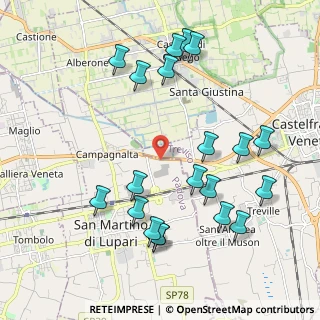 Mappa Via Castellana, 35018 Castelfranco Veneto TV, Italia (2.2305)