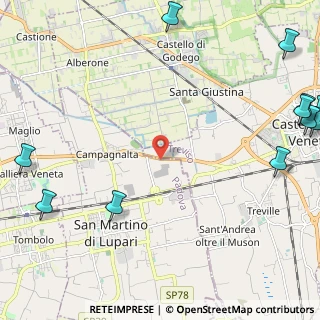 Mappa Via Castellana, 35018 Castelfranco Veneto TV, Italia (3.64)
