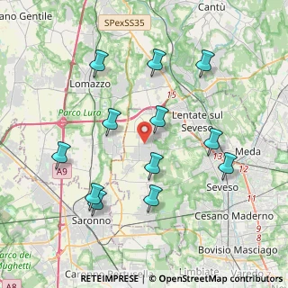 Mappa 20020 Misinto MB, Italia (4.03)