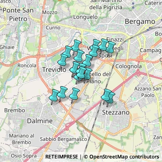 Mappa SP 151, 24040 Lallio BG, Italia (1.105)