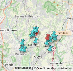 Mappa Via San Luigi, 23880 Casatenovo LC, Italia (2.90929)