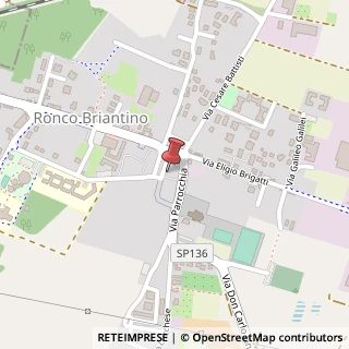 Mappa Via Sant'Antonio, 8, 20885 Ronco Briantino MB, Italia, 20885 Ronco Briantino, Milano (Lombardia)