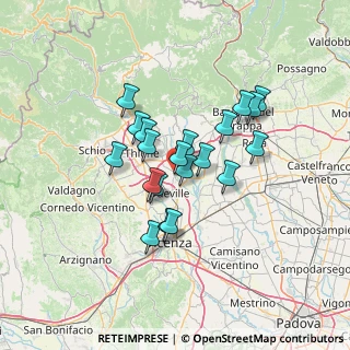 Mappa Via Palladio, 36030 Montecchio Precalcino VI, Italia (10.415)
