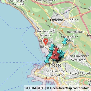 Mappa Salita di Gretta, 34136 Trieste TS, Italia (1.691)