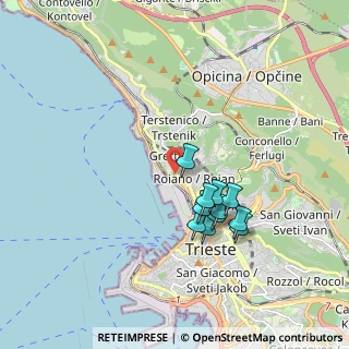 Mappa Salita di Gretta, 34136 Trieste TS, Italia (1.55455)