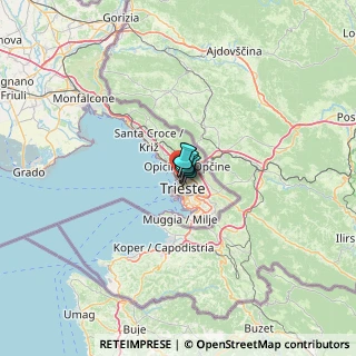 Mappa Salita di Gretta, 34136 Trieste TS, Italia (40.97077)