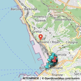 Mappa Salita di Gretta, 34136 Trieste TS, Italia (1.3995)