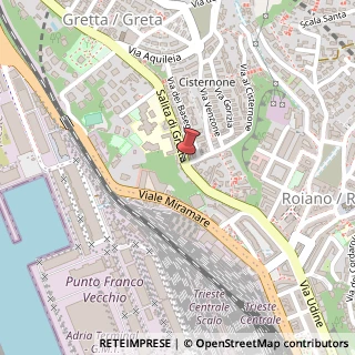 Mappa Salita di Gretta, 32, 34136 Trieste, Trieste (Friuli-Venezia Giulia)
