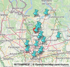 Mappa Via L. Einaudi, 22060 Cabiate CO, Italia (12.93533)