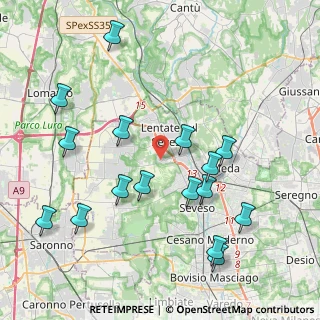 Mappa Via Luigi Cadorna, 20823 Lentate sul Seveso MB, Italia (4.47813)