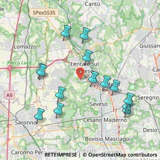 Mappa Via Luigi Cadorna, 20823 Lentate sul Seveso MB, Italia (4.26143)