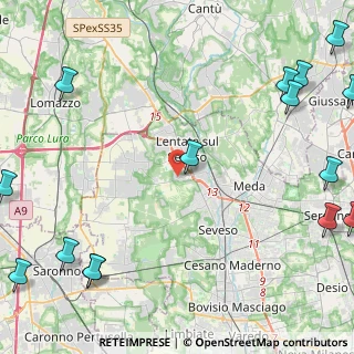 Mappa Via Luigi Cadorna, 20823 Lentate sul Seveso MB, Italia (7.178)