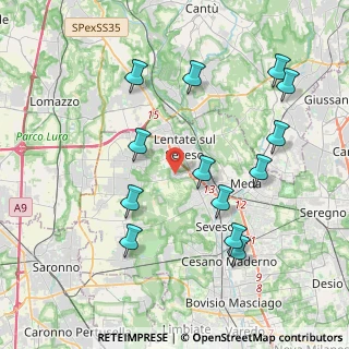 Mappa Via Luigi Cadorna, 20823 Lentate sul Seveso MB, Italia (4.21077)
