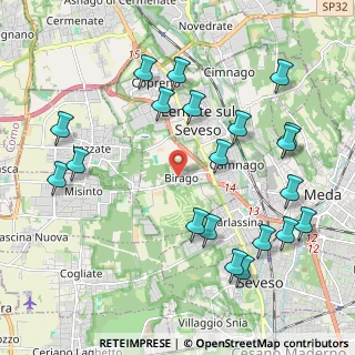 Mappa Via Luigi Cadorna, 20823 Lentate sul Seveso MB, Italia (2.3745)