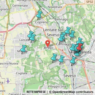 Mappa Via Luigi Cadorna, 20823 Lentate sul Seveso MB, Italia (2.2355)