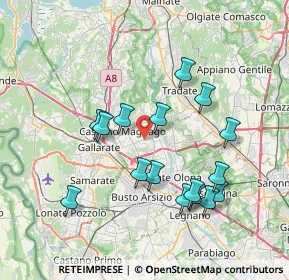 Mappa Via S. Francesco D'Assisi, 21054 Fagnano Olona VA, Italia (7.24375)