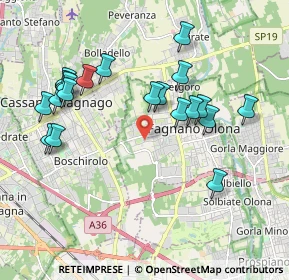 Mappa Via S. Francesco D'Assisi, 21054 Fagnano Olona VA, Italia (1.9905)