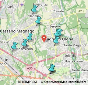 Mappa Via S. Francesco D'Assisi, 21054 Fagnano Olona VA, Italia (2.00417)