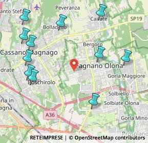 Mappa Via S. Francesco D'Assisi, 21054 Fagnano Olona VA, Italia (2.54455)