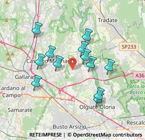 Mappa Via S. Francesco D'Assisi, 21054 Fagnano Olona VA, Italia (3.22667)