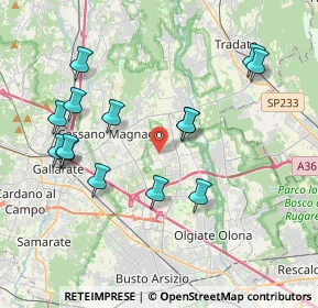 Mappa Via S. Francesco D'Assisi, 21054 Fagnano Olona VA, Italia (4.02929)