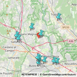 Mappa Via S. Francesco D'Assisi, 21054 Fagnano Olona VA, Italia (4.95545)